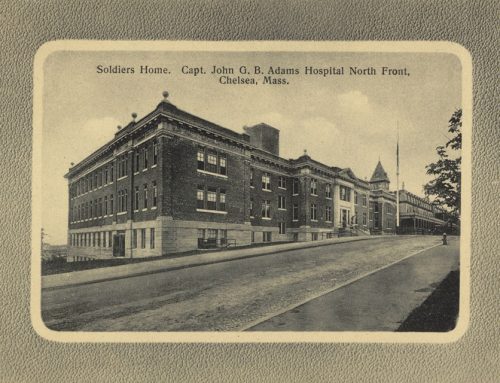 Soldiers Home. Capt. John G.B. Adams Hospital North Front, Chelsea, Mass.